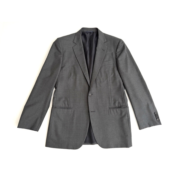 Brooks Brothers Golden Fleece Fitzgerald Blazer 41R 2-Button Gray Wool VBC Italy - Picture 2 of 14